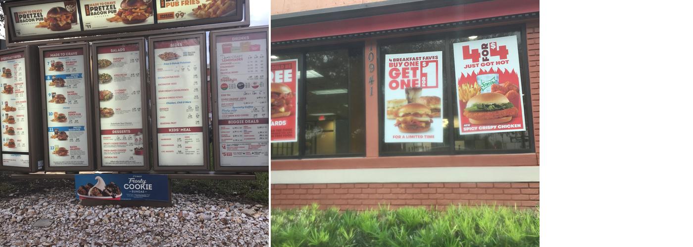 Wendy's Menu
