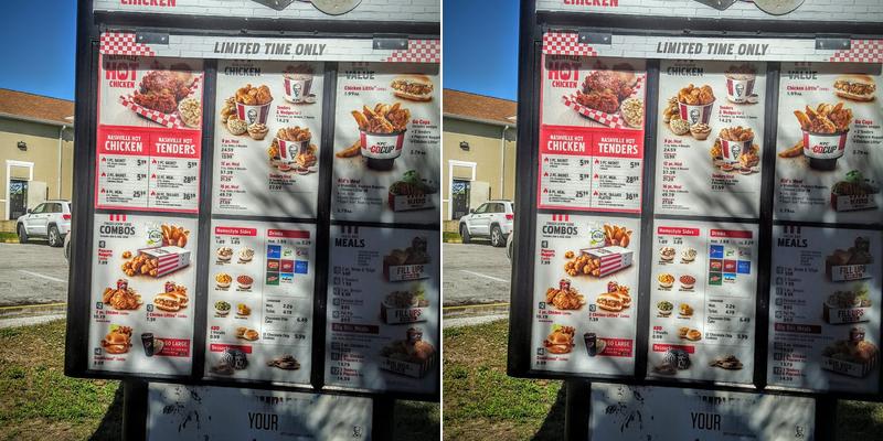 KFC Menu