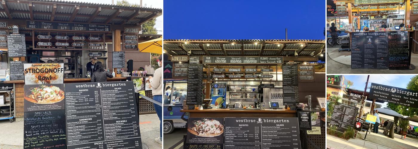Westbrae Biergarten Menu