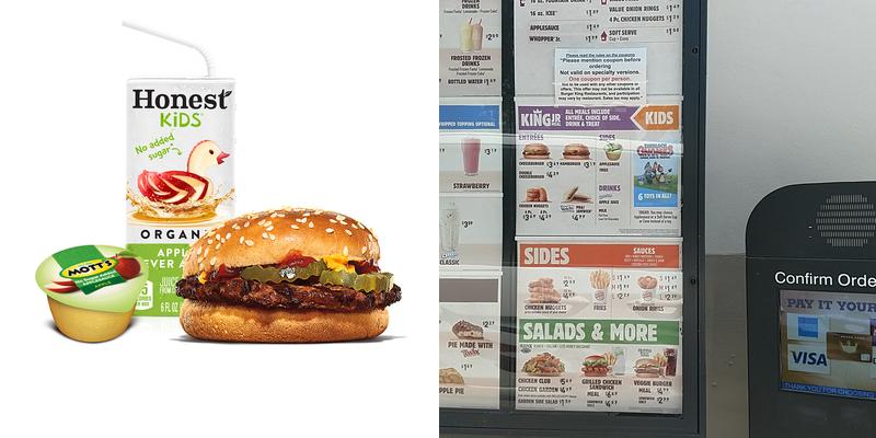 Burger King Menu