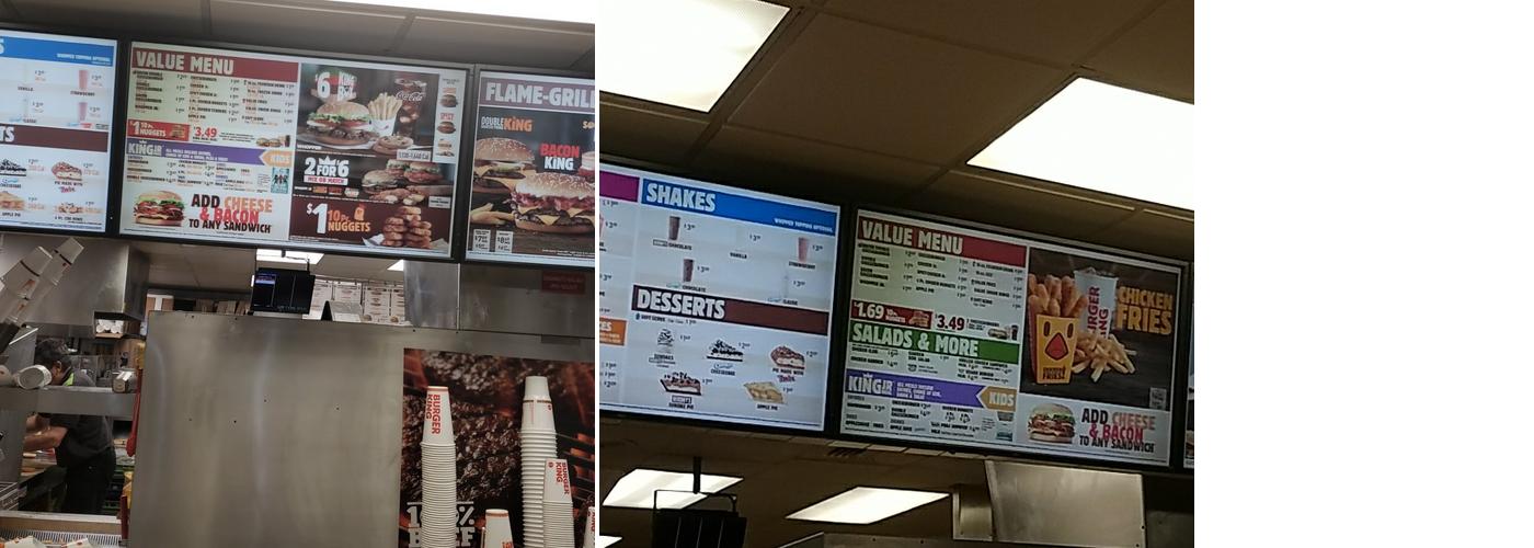 Burger King Menu