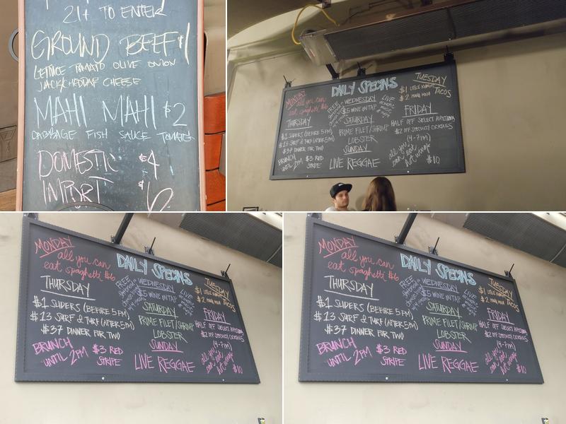 Black Knight Lounge Menu