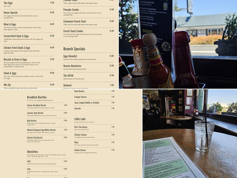 Malarky's Irish Pub Menu