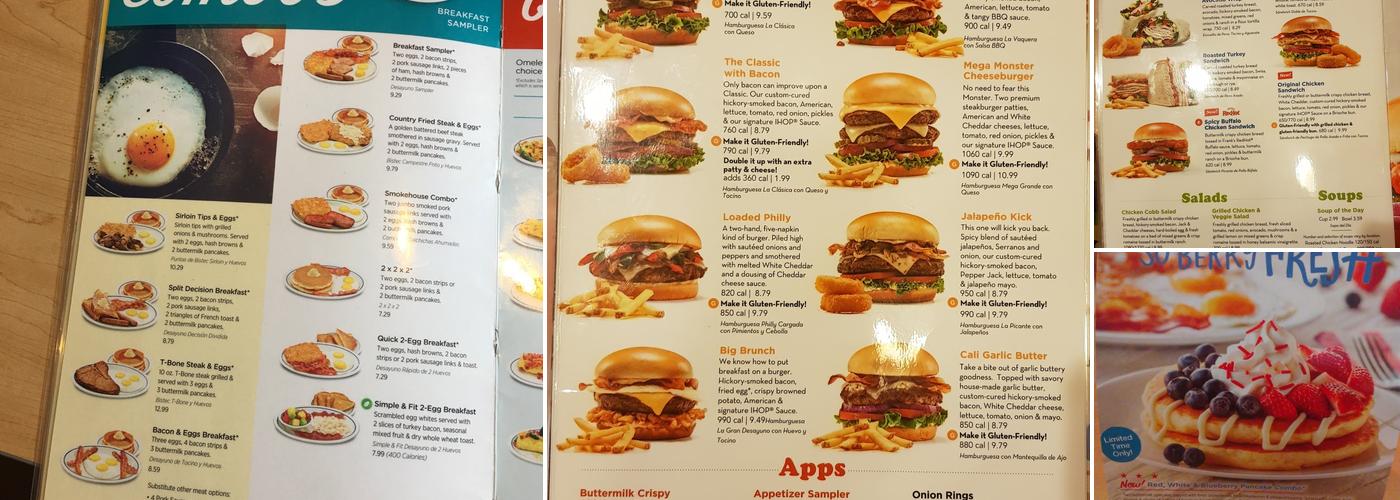 IHOP Menu