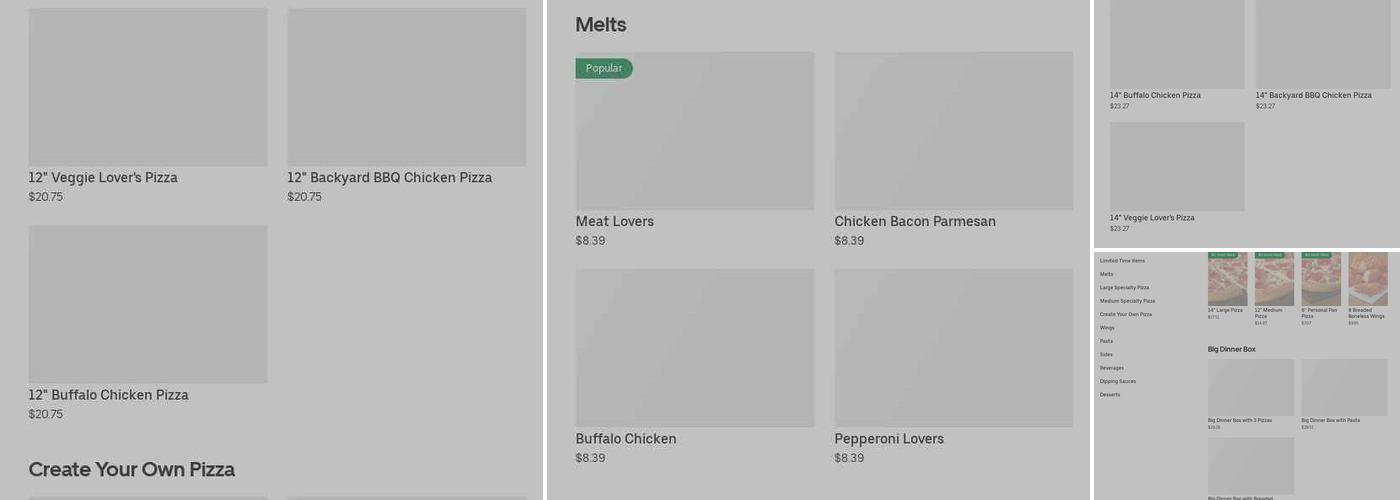 Pizza Hut Menu