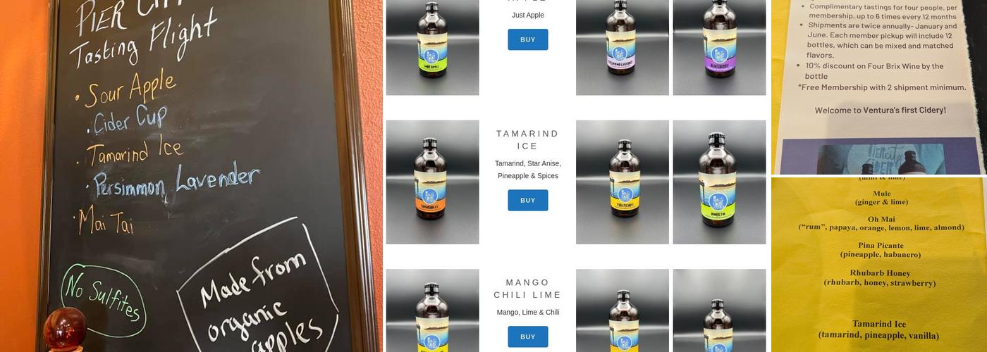 Pier City Cider Menu