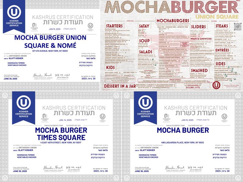 Mocha Burger Menu
