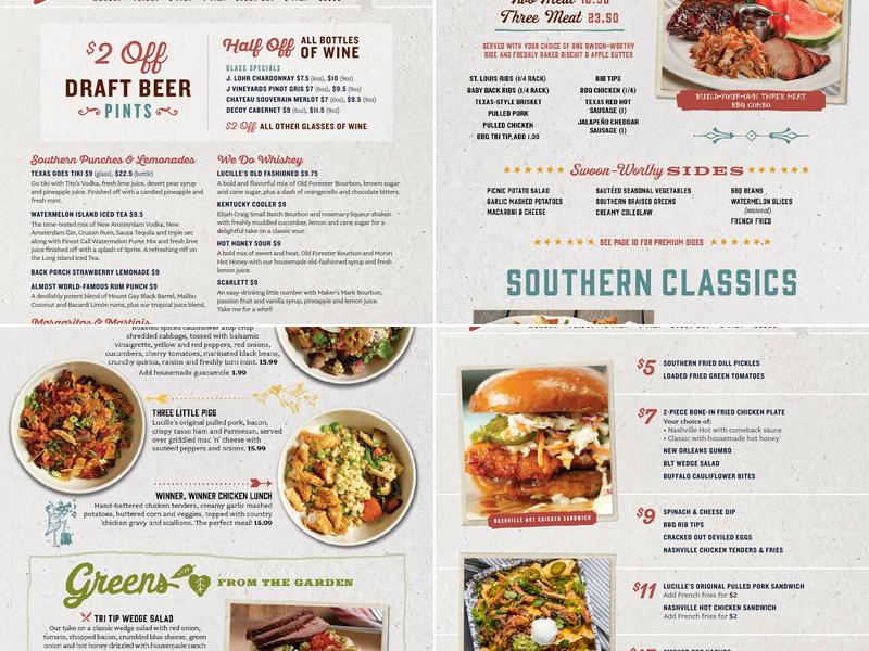 Lucille's Smokehouse Bar-B-Que Menu
