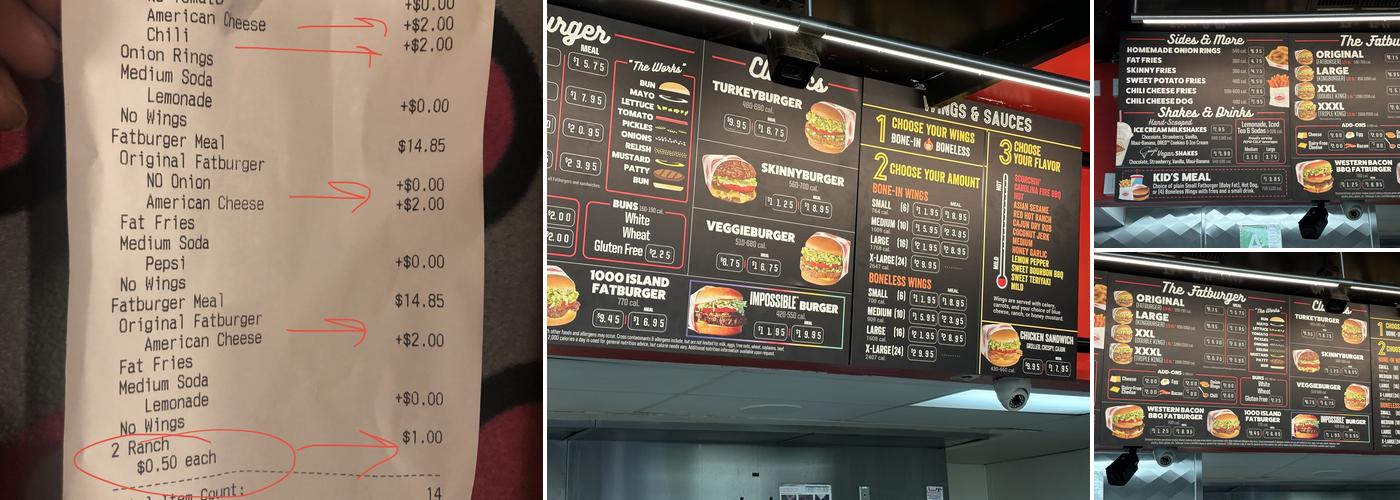 Fatburger & Buffalo's Express Menu