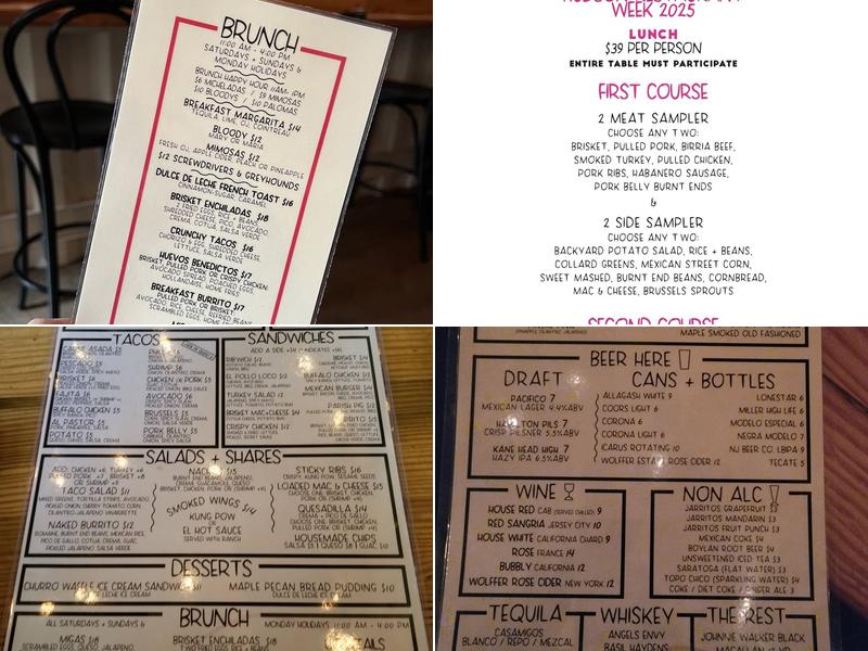 Hamilton Pork Menu