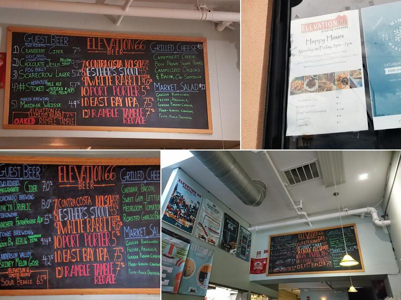 Elevation 66 Brewing Company Menu