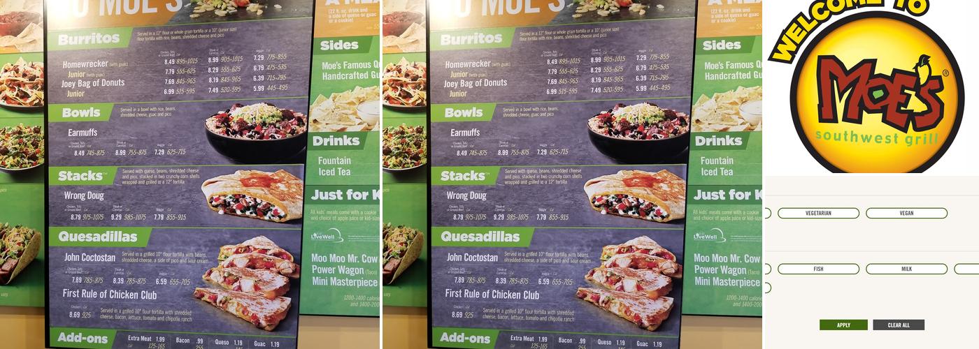 Moe's Southwest Grill Menu