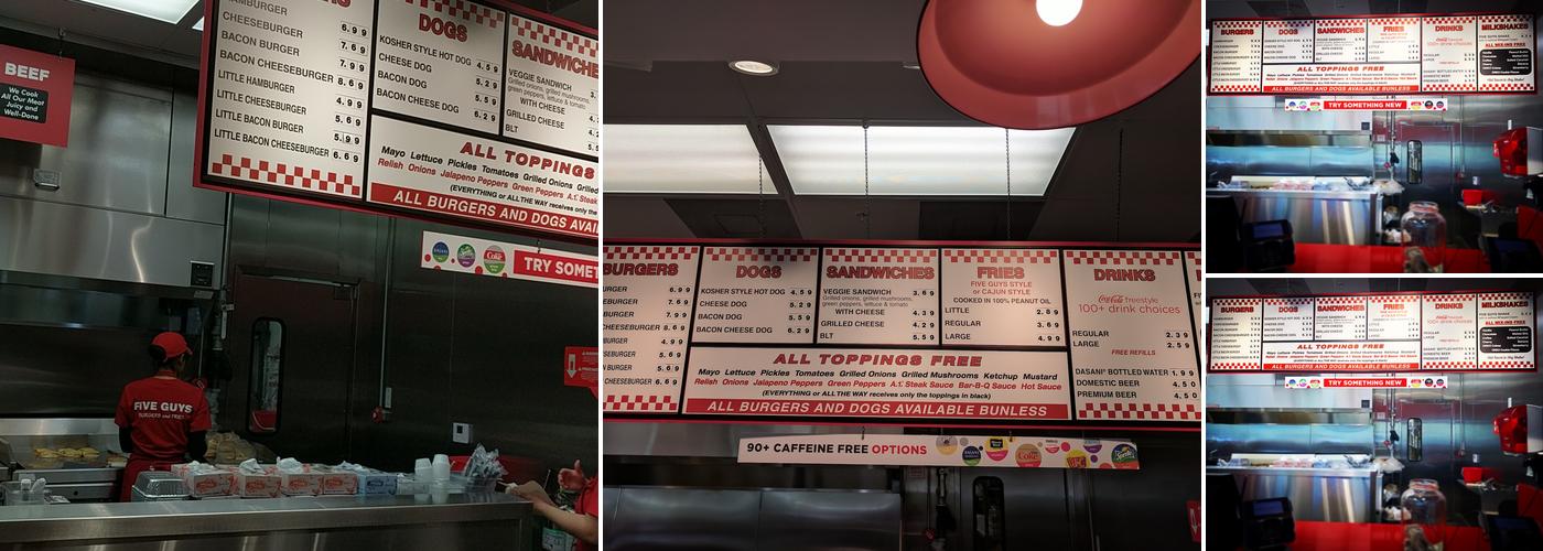 Five Guys Menu