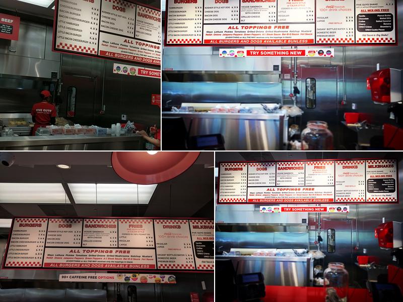 Five Guys Menu