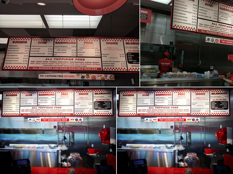 Five Guys Menu