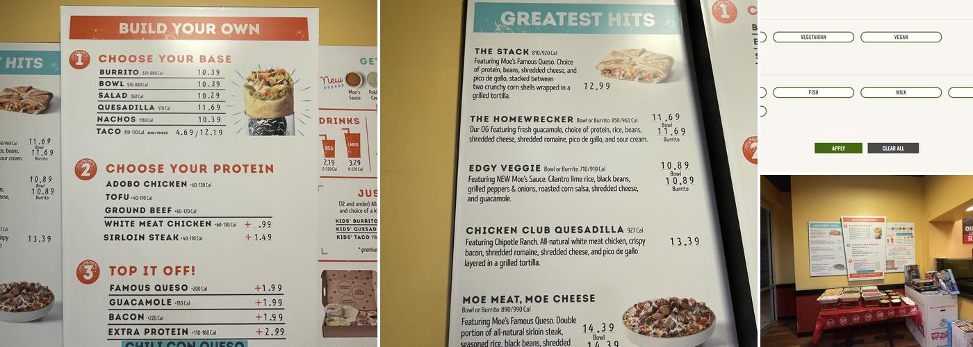 Moe's Southwest Grill Menu