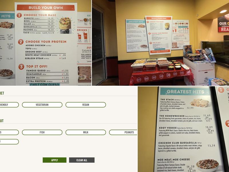 Moe's Southwest Grill Menu