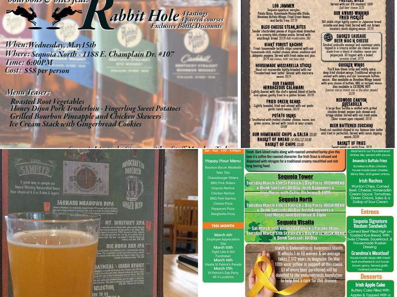 Sequoia Brewing Menu