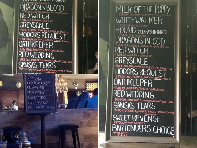 The Hound Bar Menu