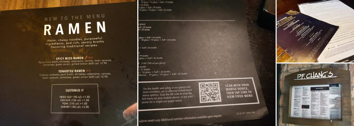P.F. Chang's Menu