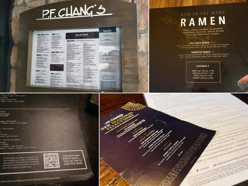P.F. Chang's Menu
