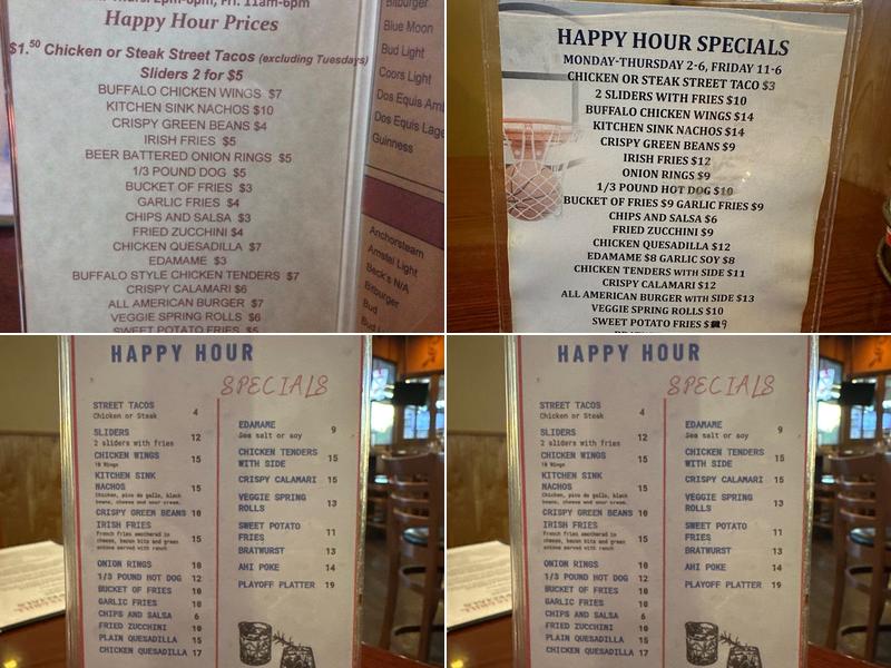 The Ranch Sports Grill Menu