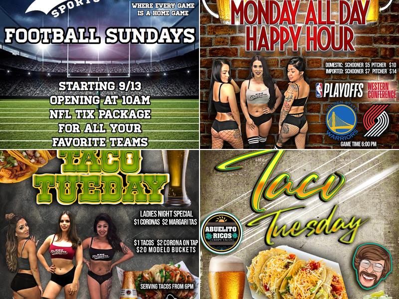 Keg Sluggers Sports Bar Menu