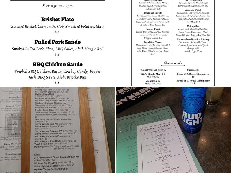 Parkside Taphouse Menu