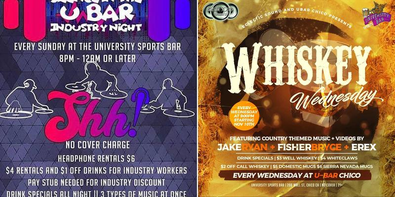 The University Bar Menu