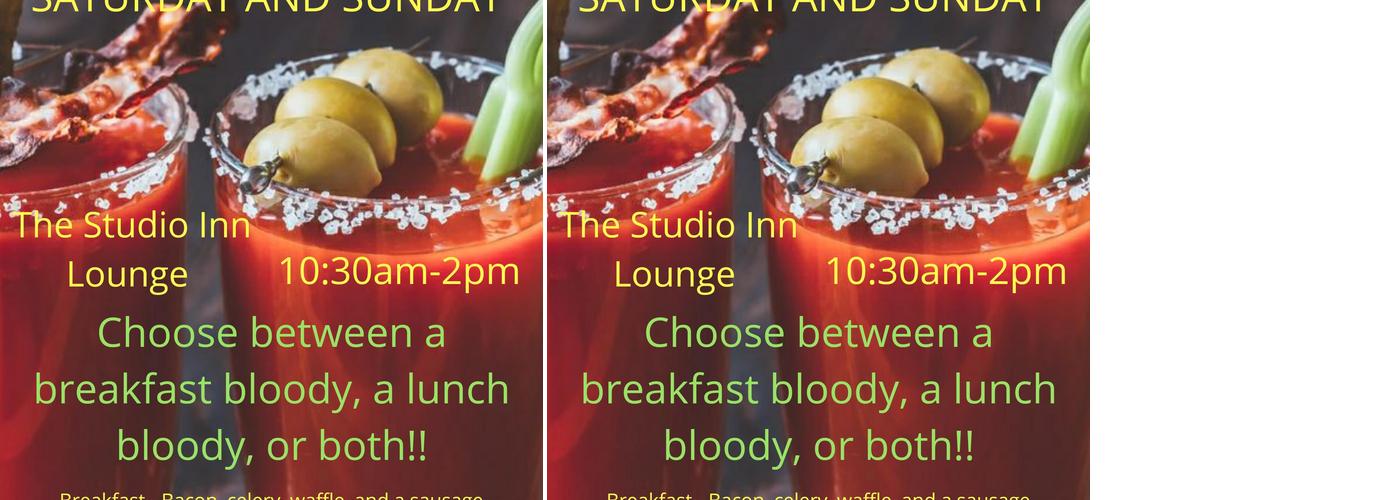 Studio Inn Lounge Menu