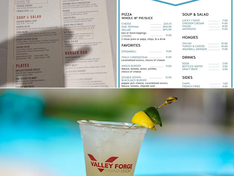 Valley Forge Casino Resort Menu