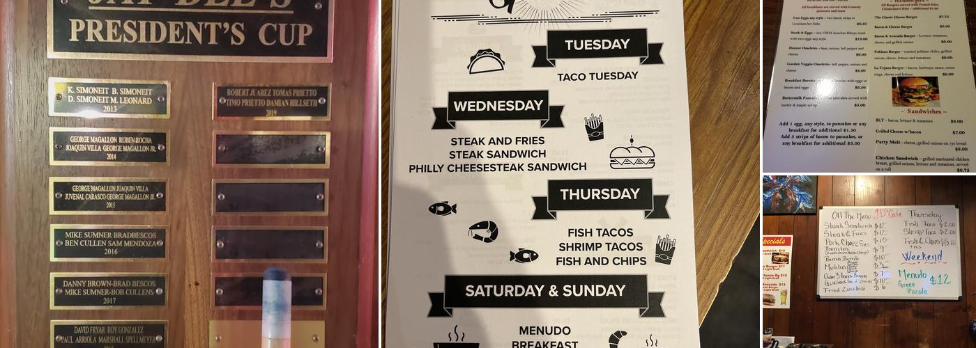 Jay Dee Cafe Menu