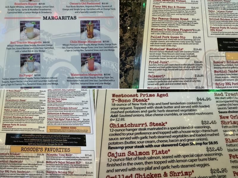 Roscoe's - Chino Hills Menu