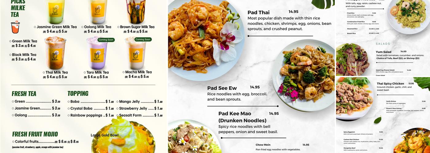 The Pan Kitchen Mini Pot & Thai Menu