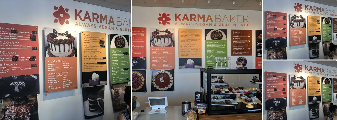 Karma Baker Menu