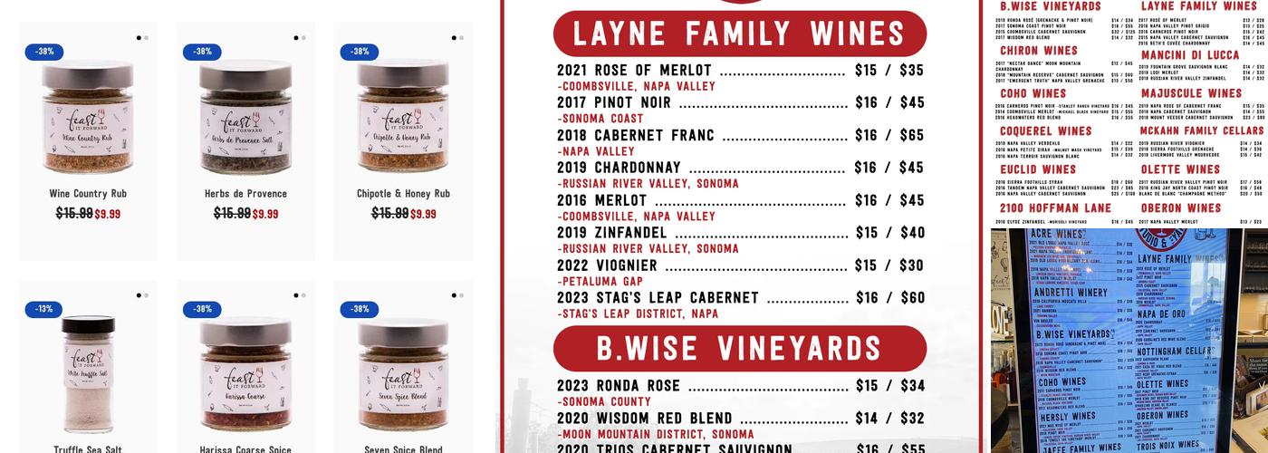 The Studio by Feast it Forward Menu