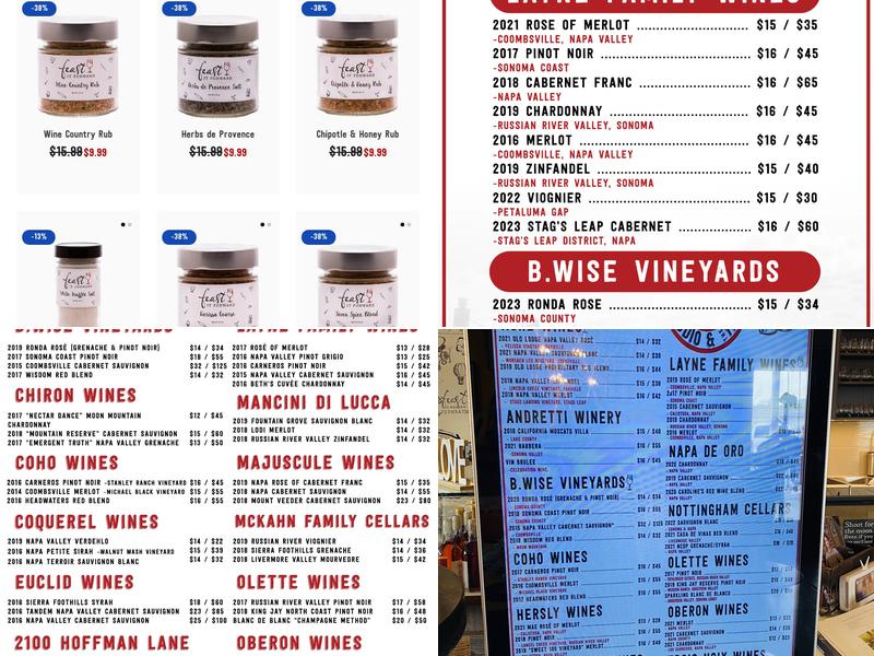 The Studio by Feast it Forward Menu