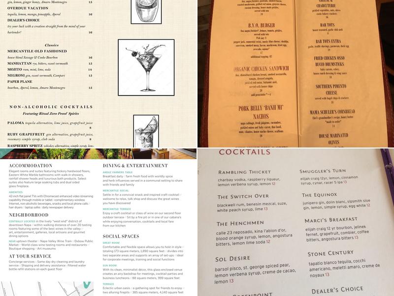 Mercantile Social Menu