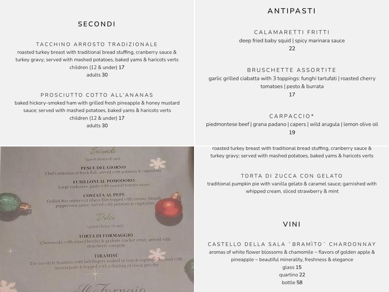 Il Fornaio Woodland Hills Menu