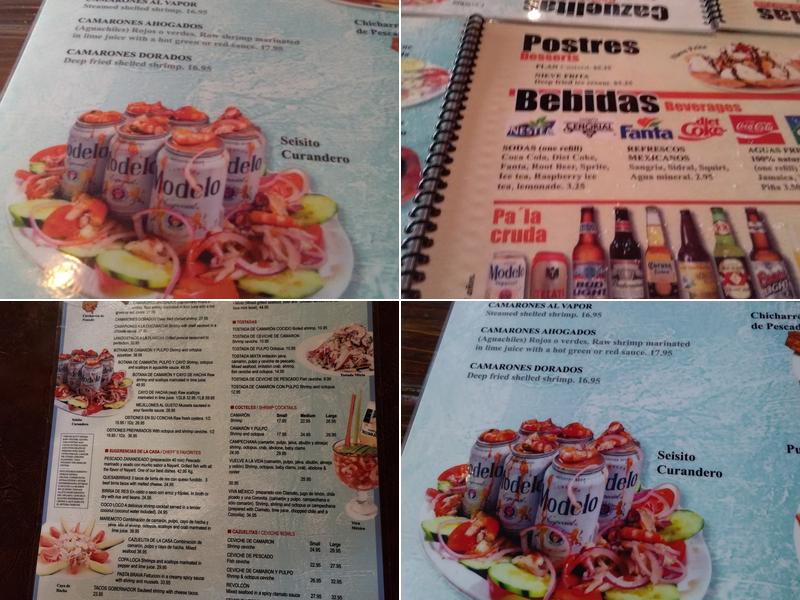 Marisco Las Islitas Menu