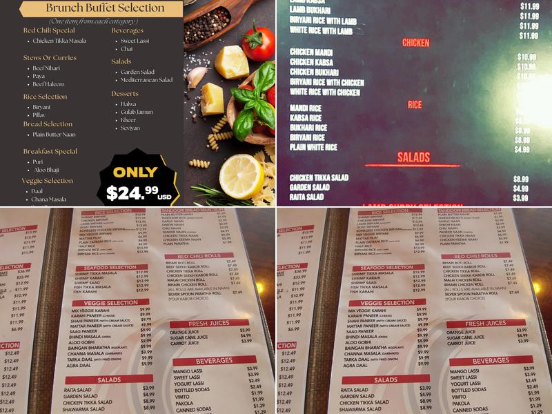 Red Chili Menu