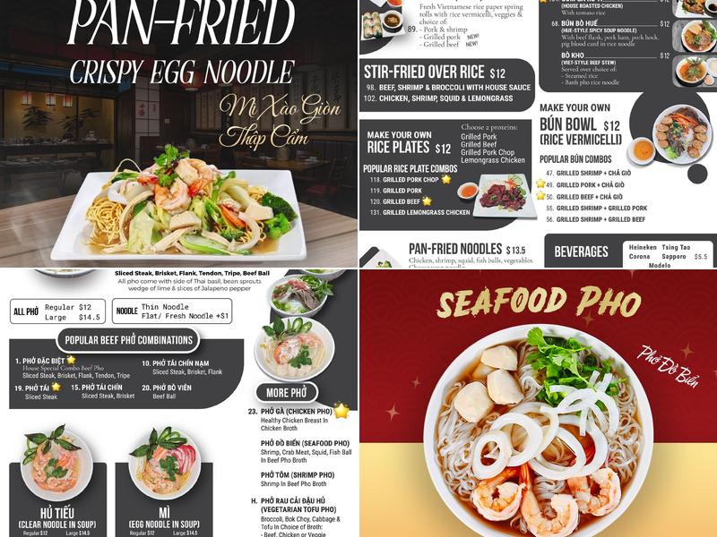 Pho 999 Menu