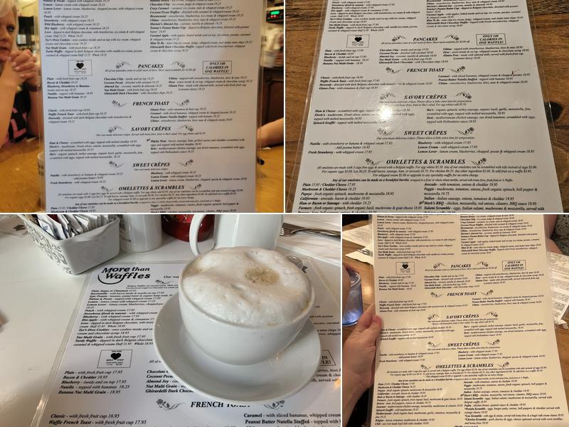 More Than Waffles Menu