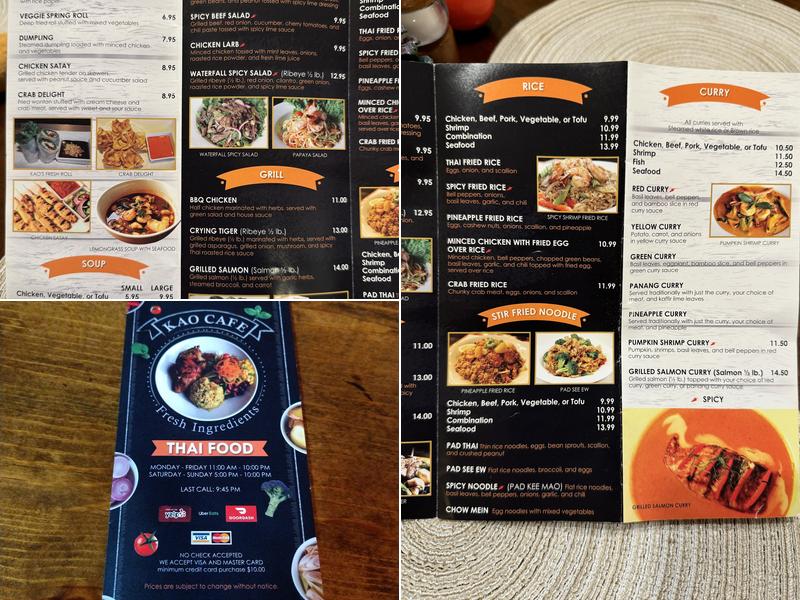 KAOHORM KITCHEN Menu