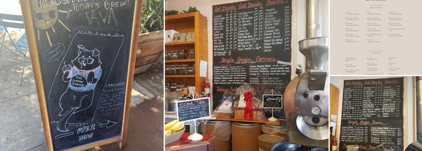 The Coffee Roaster Menu