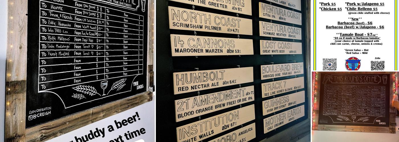 The Local Camarillo Menu