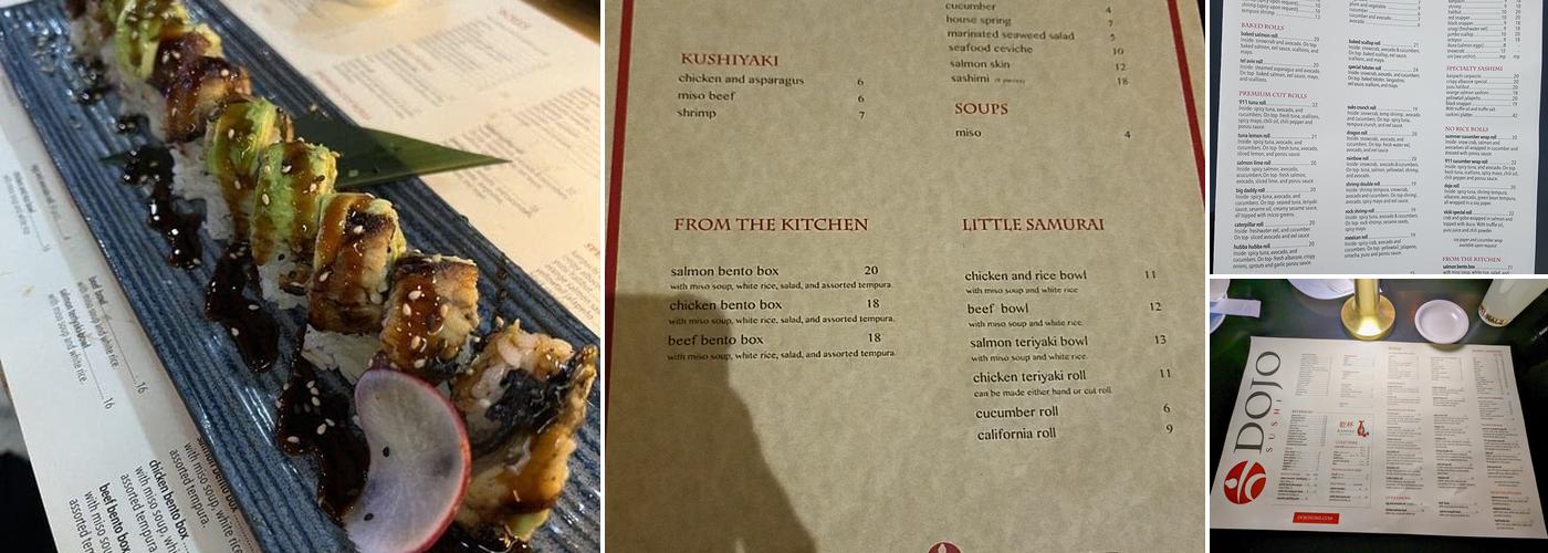 Dojo Sushi Menu