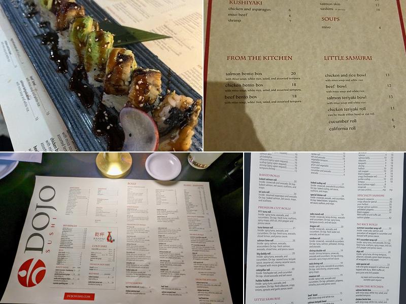 Dojo Sushi Menu