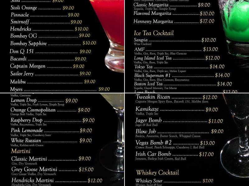 KP Karaoke & Dining Menu