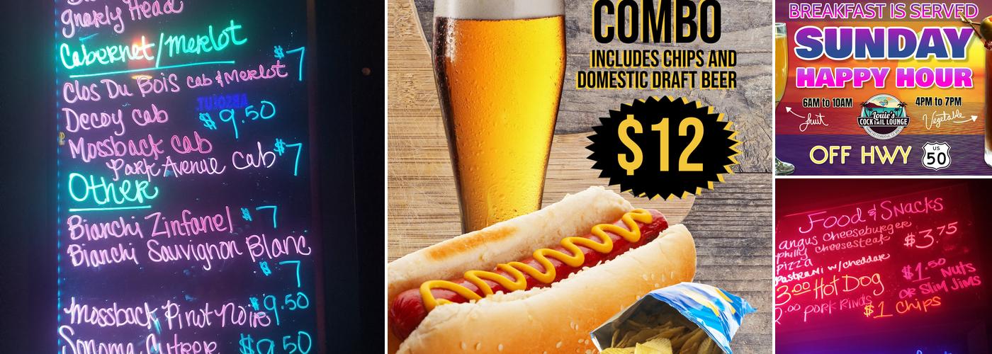 Louie’s Cocktail Lounge Menu